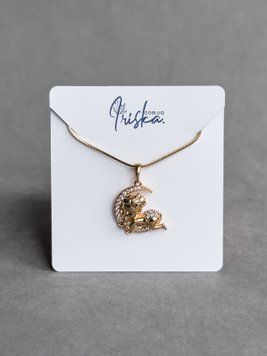 Підвіска дівчинка на місяці P08150 - 1 - iriska.com.ua