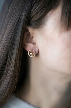 Сережки з камінчиками S079 S079 - 1 - iriska.com.ua