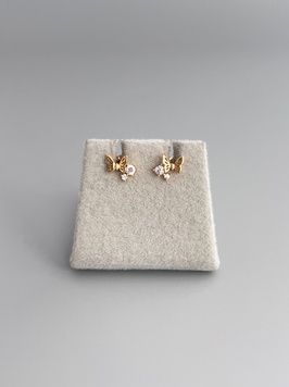 Сережки цвяшки метелики S1046 - 1 - iriska.com.ua