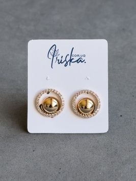 Сережки кульки S439 - 1 - iriska.com.ua