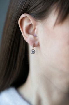 Елегантні сережки з фіанітами S085 S085 - 1 - iriska.com.ua