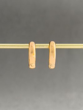Сережки-кільця з медичного золота S023 фото
