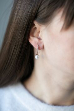 Сережки з перлинками S086 S086 - 1 - iriska.com.ua