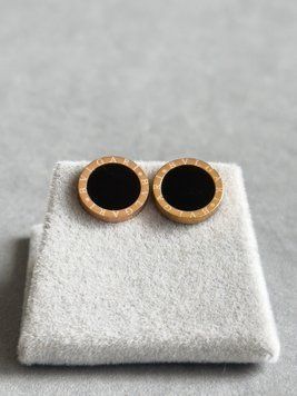 Сережки-гвіздочки з чорними вставками S865 S865 - 1 - iriska.com.ua