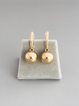 Сережки золоті кульки S1350 - 1 - iriska.com.ua