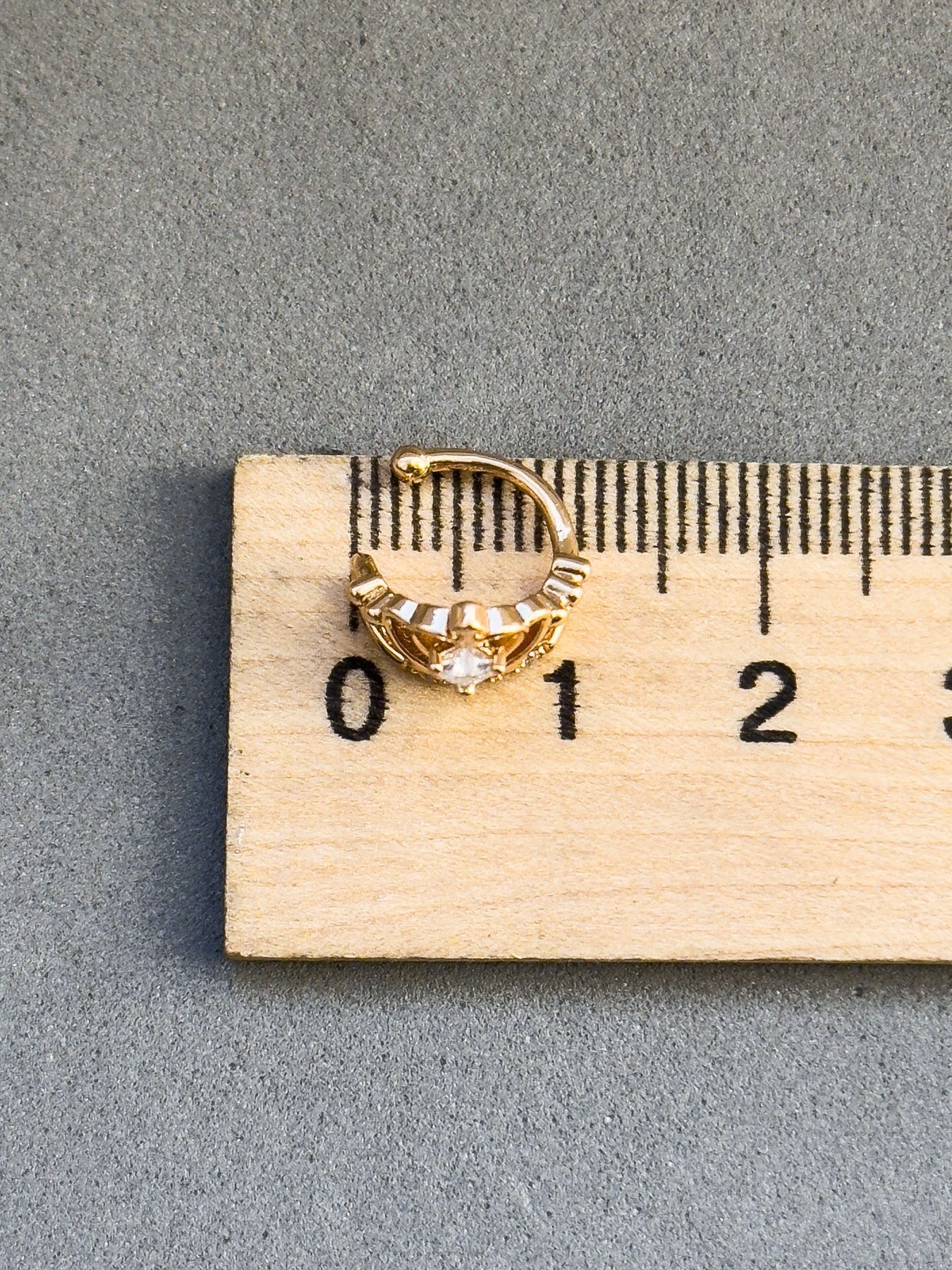 Сережка кафа з медичного золота Корона S972 - 2 - iriska.com.ua