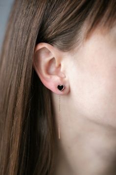 Сережки-протяжки з медичного золота S366 S366 - 1 - iriska.com.ua