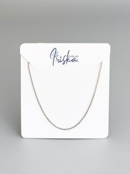 Лаконічний ланцюжок в білому золоті L075 - 1 - iriska.com.ua
