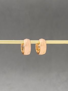 Сережки кільця з медичного золота S196 - 1 - iriska.com.ua