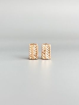 Делікатні сережки з різьбленням  S1278 - 1 - iriska.com.ua